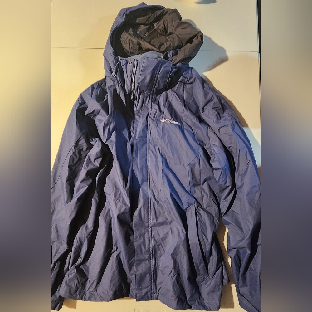 Columbia Navy Blue Colored Outdoor Mens Jacket Size XL